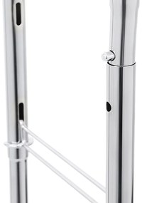 Suport pentru haine reglabil pe înălțime și lățime, argintiu