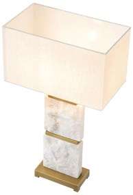 Veioza/ lampa de masa LUX cu baza din marmura Newton L
