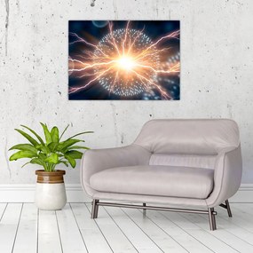 Tablou pe sticlă - Atom (70x50 cm)