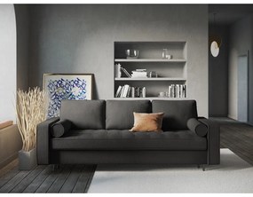 Canapea extensibilă Milo Casa Santo, gri închis