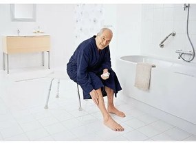 SAPHO A00601101 Scaun pentru persoane cu handicap,înălțime reglabilă, alb