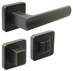 Fitinguri Zamak Bolzano - rozeta WC, neagra