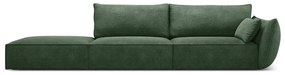 Șezlong verde închis (cu colț pe partea dreaptă) Vanda – Mazzini Sofas