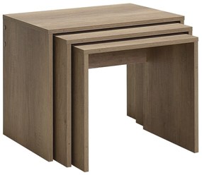 Masă pliabilă SHP Light Walnut, 3 buc