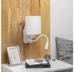 Lampă LED flexibilă de perete Brilagi NUBILA 1xE27/25W/230V + LED/3W alb