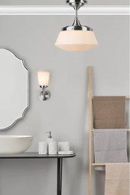 Där Lighting CAD0150 - Plafonieră aplicată pentru baie CADEN 1xE27/60W/230V IP44 crom lucios