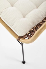Set masa rotunda Morgan ø120 cm + 3 scaune K336 ratan natural