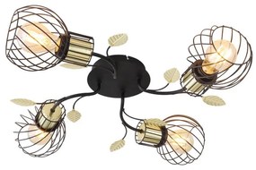Plafoniera design modern Lally negru, alama