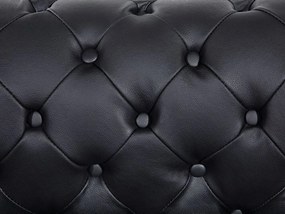 Canapea 3 locuri din piele Chichester (negru) . 1008702