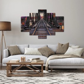 Tablou cu pod de cale ferată (150x105 cm)