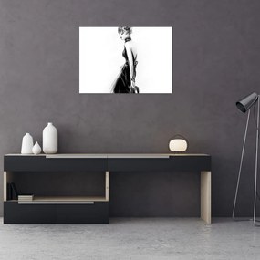 Tablou pe sticlă - Ilusție de modă (70x50 cm)