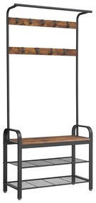 Cuier de podea NAVOR maro/negru