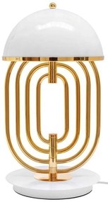Veioza, Lampa decorativa BOTEGA alb/ auriu