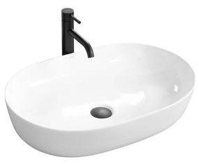REA-U0563 - Lavoar pentru blat CLEO 41 x 81 cm, ceramică, alb lucios