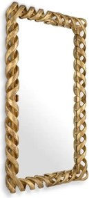 Oglinda decorativa design LUX Casone auriu, 141x93cm