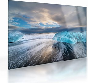 Tablou pe sticlă - Plaja Diamond Beach (70x50 cm)
