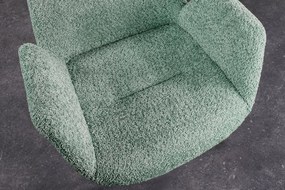 Set de 2 scaune pivotante Baltic stejar/ verde menta