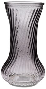 Vază de sticlă Vivian, negru, 10 x 21 cm