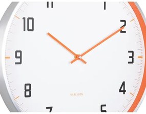 Karlsson 5969OR ceas de perete design, portocaliu,diametru 40 cm