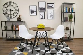 Masă rotundă ANELLO Dark Ash 80cm