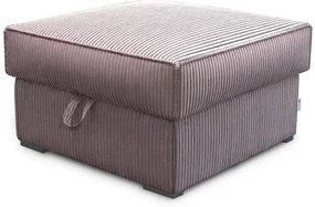 Taburet lila SMART COSARO cu spatiu de depozitare 65x65 cm