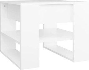 vidaXL Măsuță de cafea, alb, 55,5x55x45 cm, lemn prelucrat