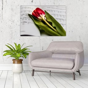 Tablou - Lalea roșie (90x60 cm)