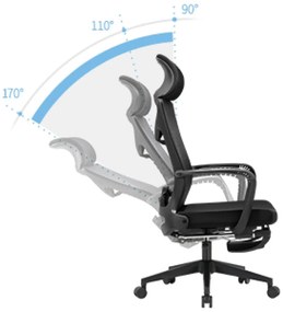 RESIGILAT-Scaun ergonomic, mesh, Patti, Negru