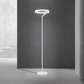 Lampadar LED circular iluminat sus si jos KOLK alb
