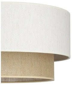 Lustră aplicată NATIA 1xE27/60W/230V alb/maro