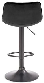 Scaun de bar H95 velvet negru