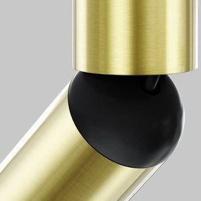 Spot LED aplicat stil minimalist Focus T negru/alama