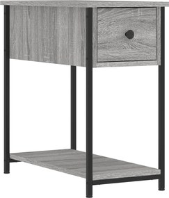 vidaXL Noptieră, gri sonoma, 30x60x60 cm, lemn prelucrat