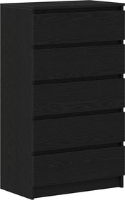 vidaXL Dulap cu sertar, stejar negru, 60x36x103 cm, lemn prelucrat