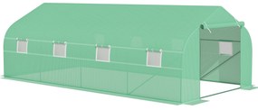 Outsunny Sera Gradina Verde Pentru Legume 6x3x2 | Aosom Romania