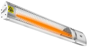 Încălzitor radiant 2000W, IP55, element de încălzire lampă cu halogen de aur, telecomandă, control al puterii 2 niveluri 90-030