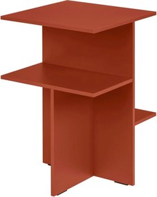 Noptieră teracotă cu rafturi Atik – noo.ma