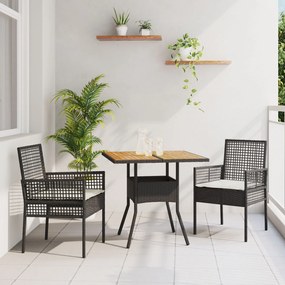 vidaXL Set de Dining pentru Grădină cu Perne Gri din Ratan Poli