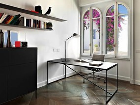 Veioza/Lampa de masa LED design modern Esino negru