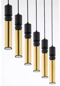 Lustră pe cablu Jupiter 2008 ALAS 6xGU10/10W/230V auriu/negru