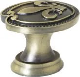 Buton model 2063/W8222, finisaj antic auriu