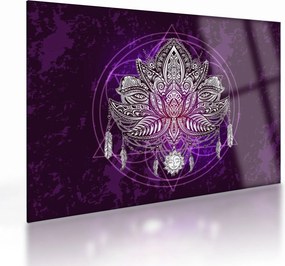 Tablou pe sticlă - Lotus (70x50 cm)