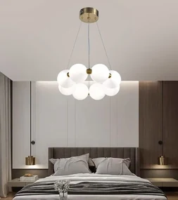 Lustră LED Suspendată cu Telecomanda, Putere 26W, Iluminare Reglabilă și Design Elegant