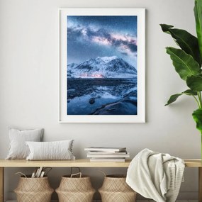 Poster - Munte sub cerul cu stele (A4)