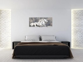 Tablou - Cai albi în timpul iernii (120x50 cm)