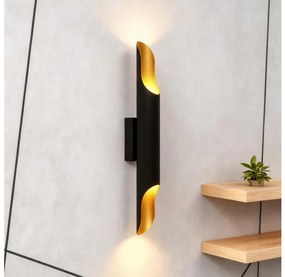 Brilagi - Aplica de perete KALMAR 2xE27/40W/230V negru/bronz