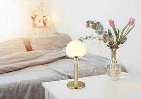 Veioza/Lampa de masa design modern HAKU alama/opal