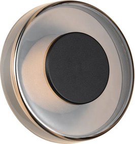 Aplică de perete negru-mat LED cu intensitate reglabilă ø 22 cm Celeste – Trio