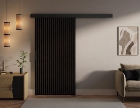 Ușă glisantă Perion – 106x1.6x205 cm – Wenge / Negru