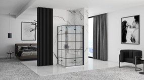 Cabina dus Rea Molier Black Double 80x110